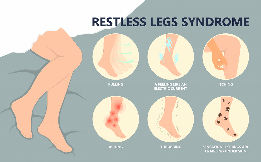 A poster of a person's legs