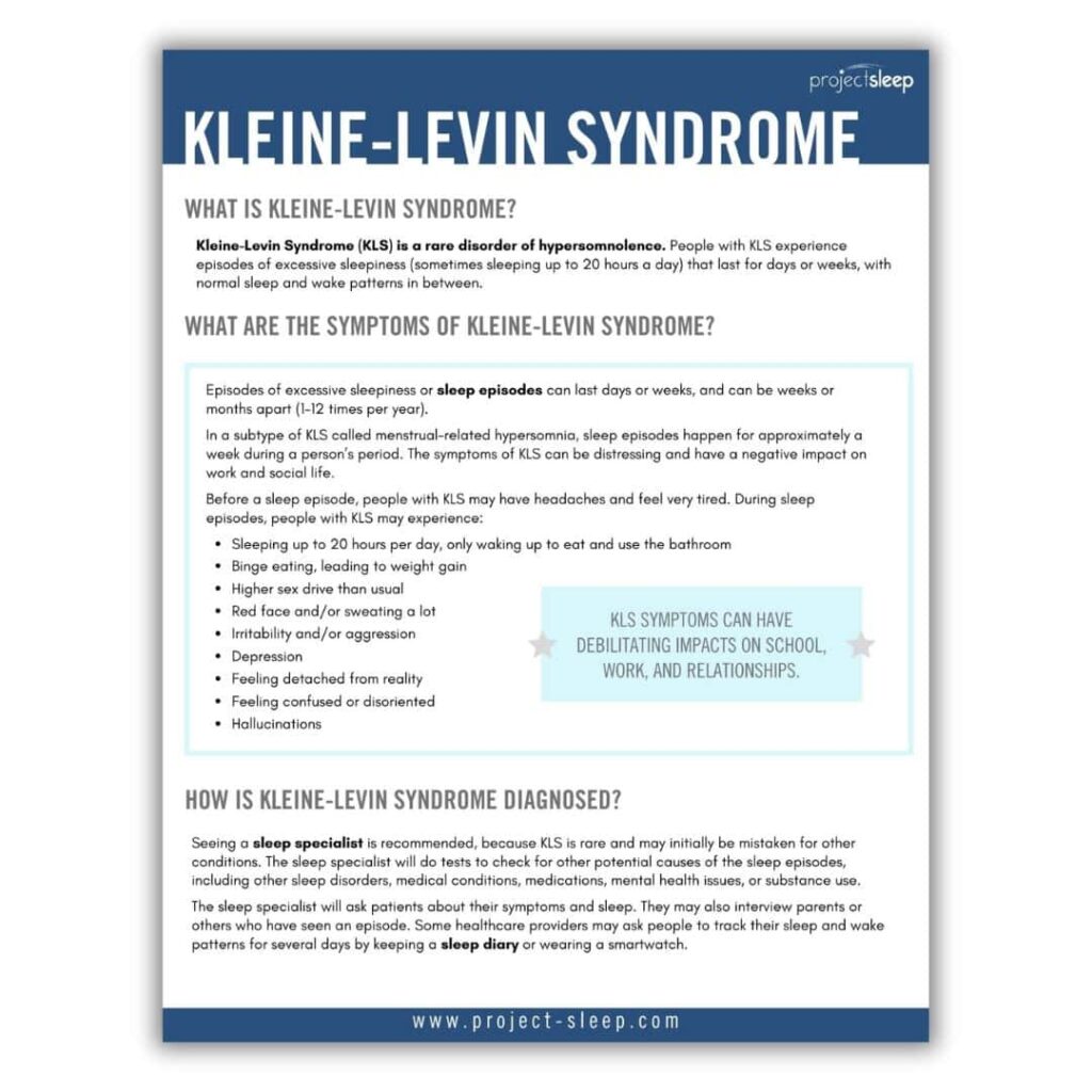 Understanding sleep disorders: what is kleine levin syndrome?