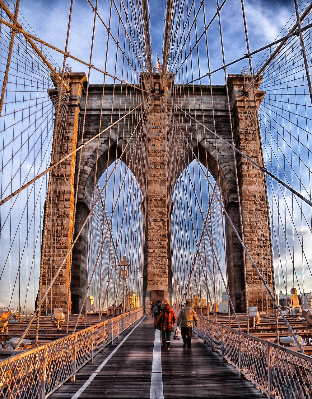 Walk across the brooklyn bridge