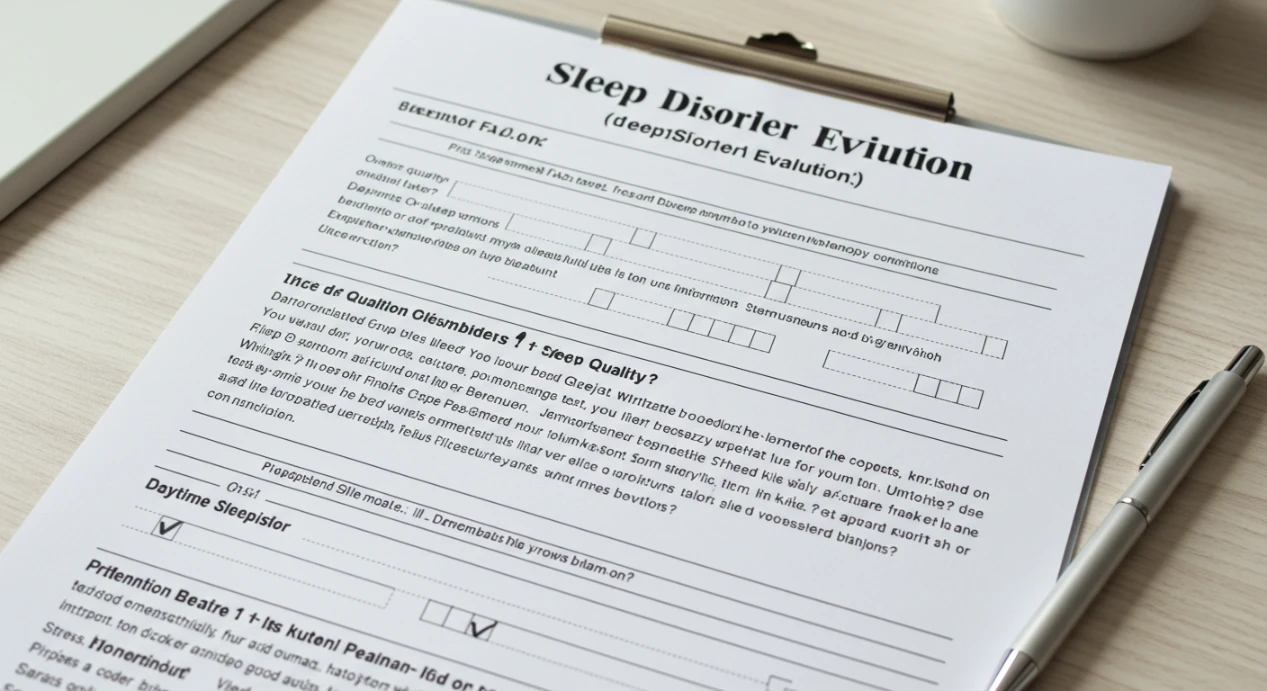 Sleep disorder evaluation -