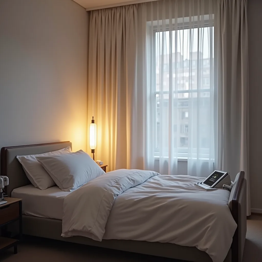 Sleep Study New York: What To Expect And How Vector Sleep Clinic Can Help 2 Private sleep study bedroom at a new york sleep clinic with monitoring equipment, vector sleep diagnostic center rego park queens