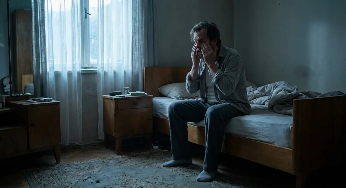 Nocturnal Seizures: Signs, Symptoms, And Testing In Queens, Ny 1 Person sitting on the edge of the bed at dawn looking tired after a restless night